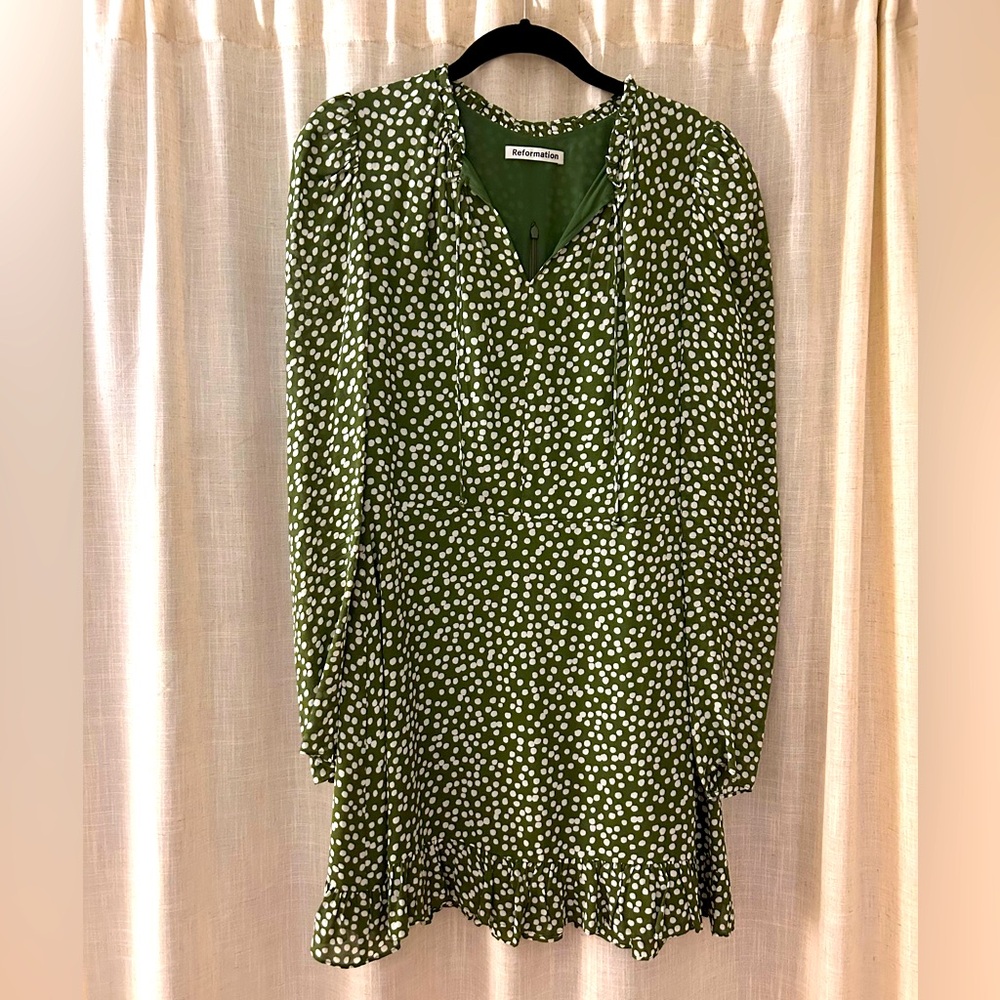 Reformation Long Sleeve Mini Dress